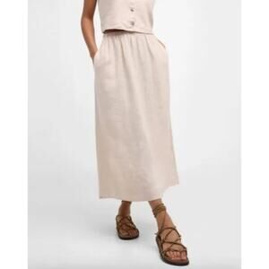 Xirena Loretta Linen Midi Skirt